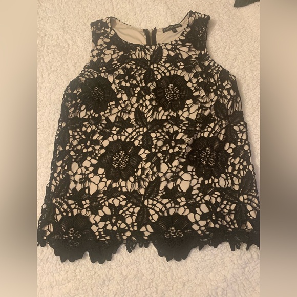 always indigo Tops - Elegant Black Lace Women's Blouse
